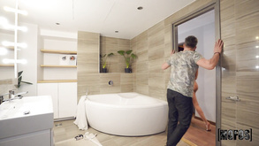 Horny Darkhaired Russian Babe Katrin Tequila Teases Boyfriend