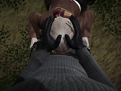 3D Resident Evil 4 Featuring Ashley Getting Fucked In Public