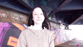 German Scout Flexible Shy Girl Pickup And Screw At Real Street Casting Big Cock