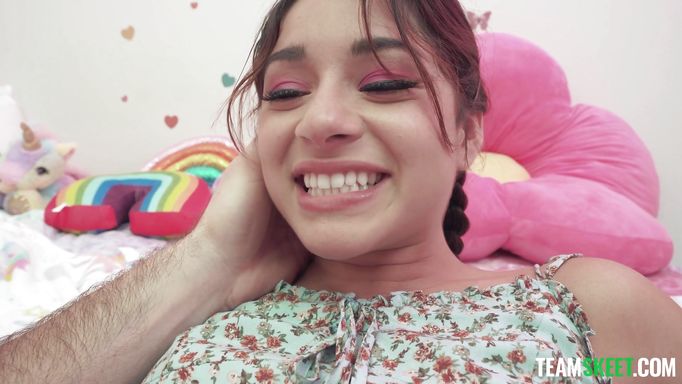 Tiny Teen Training Her Tight Pussy