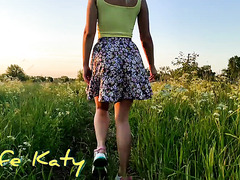 Cute Blonde Publicly Sucks Dick Outdoors. Gets A Lot Of Hot Cum.