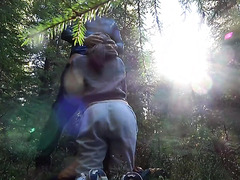 Blowjob And Doggy In The Public Park Ends With Cum On Her Ass