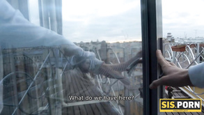 Sisporn Flapper Greedily Sucking Stepbrothers Cock