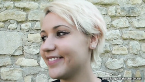 Amateur Chick Rides Cock On Green Grass