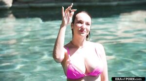 Milf Fucked Outdoors By A Pool Cleaner