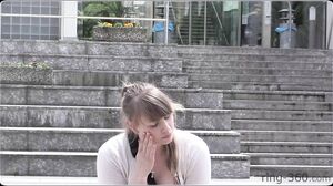 Girl With Big Tits, Flashing In Public