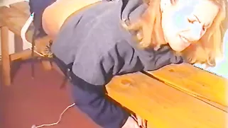 Interview Quickly Turns Into Hardcore Spanking Of A Russian Doll