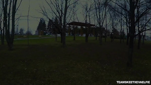 Picked Up Outdoors Chick Eva Elfie Gives A Stranger A Good Blowjob