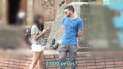 Colombian Teen Surrenders To Sexy Public Passion