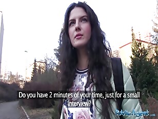 Public Agent Italian Loves Sucking And Riding Cock In Public