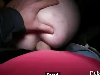 Dude Fucks Hitchhiker In Public At Night