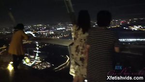 Very Hot Girlfriend Footjob With Creampie