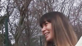 Kinky Russian Blows Outdoors For Money