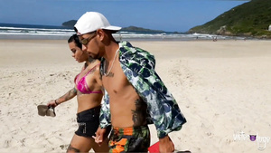 Tattooed Couple Shagging Outdoor