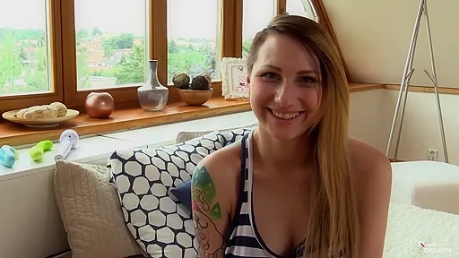 Christie Starr Masturbates With Big Dildo During Sensual Solo Girl Session